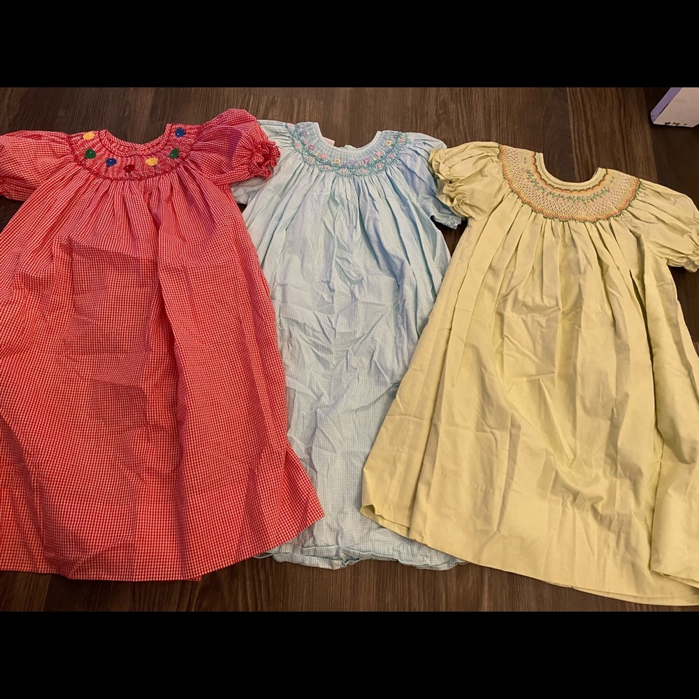 Lot of size 5 smocked dresses